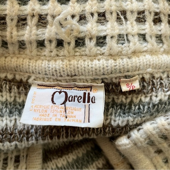 Vintage Marella Chunky Knit Open Sweater Size Small - Picture 8 of 10